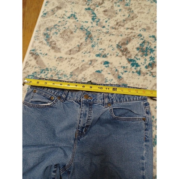 LRL Ralph Lauren Jeans Womens 14P Petite Mid Rise Bootcut Stone Wash Blue Denim - Picture 7 of 11